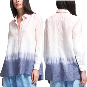 DKNY Ombre Button Down Linen Shirt